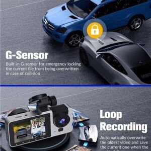 Dash Cam with‎ G-Sensor and Loop Recording